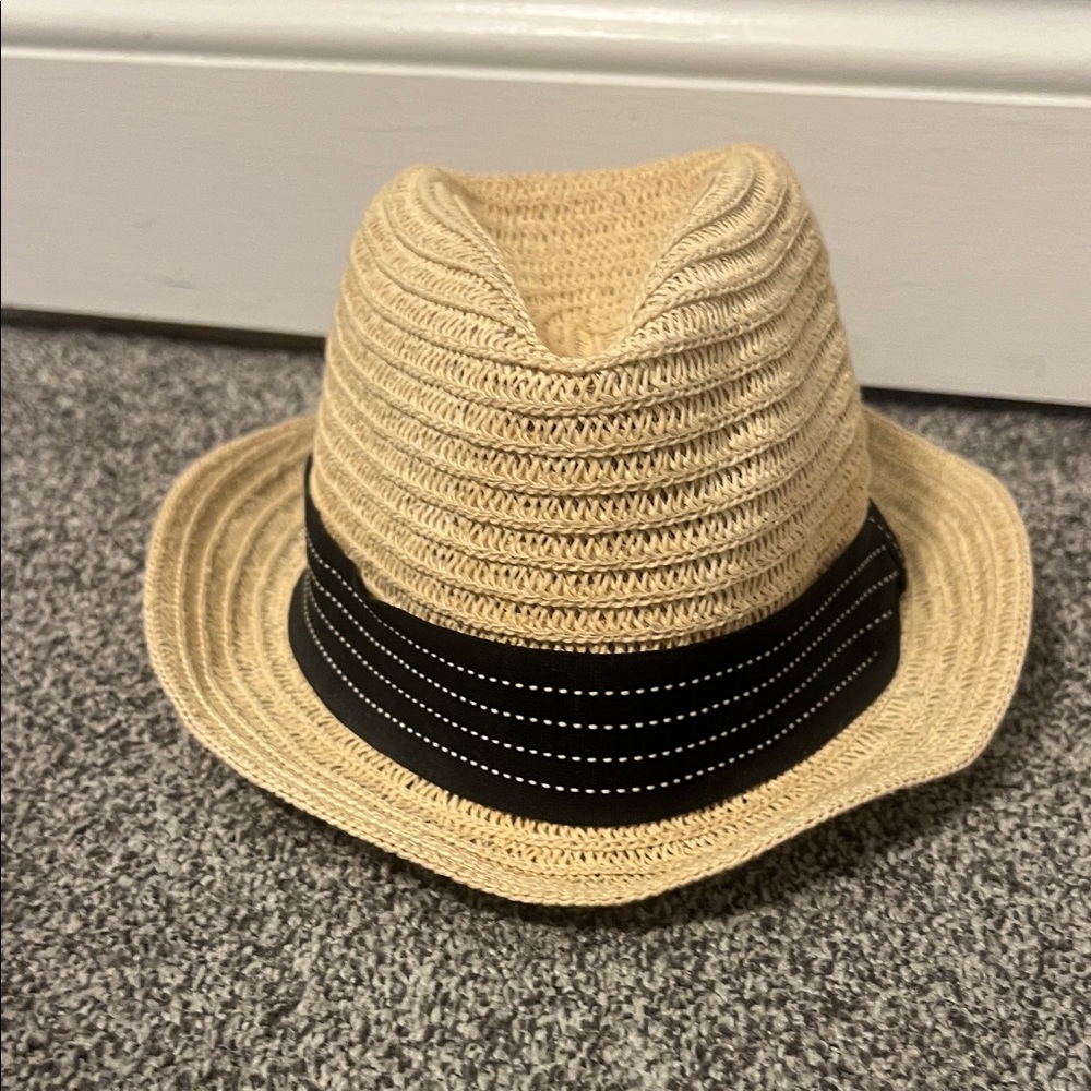 Scala Beige Fedora with Black Band
